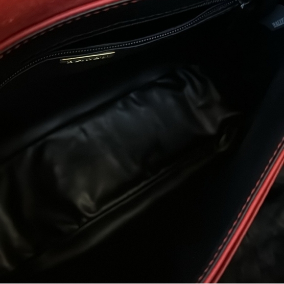 Bally Vintage Leather Crossbody Red - Picture 4 of 5